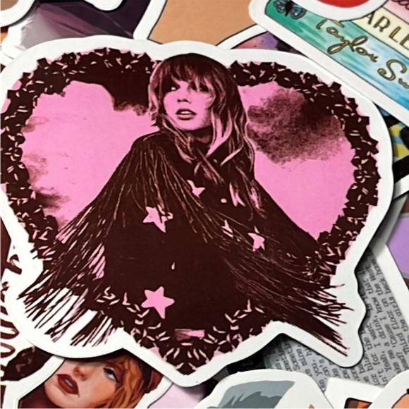 5for$10 Holiday Stocking Stuffer Gift Singer Taylor Swift 50Pc of Stickers - Picture 2 of 4